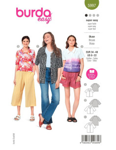 Blouse pattern - Burda 5997