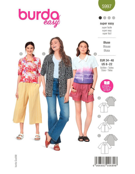 Blouse pattern - Burda 5997