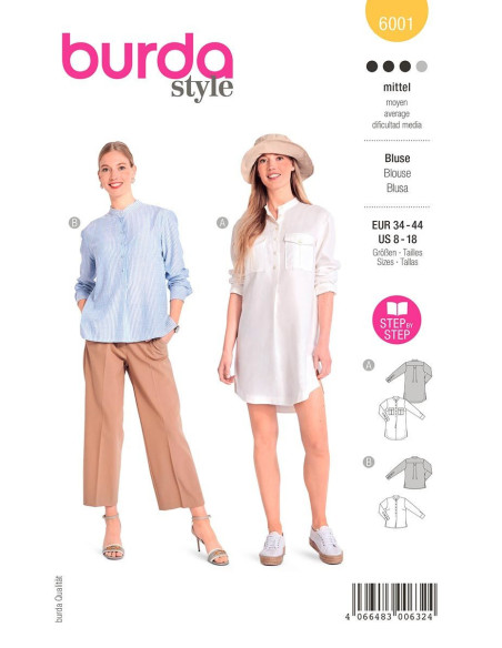 Blouse Pattern - Burda 6001