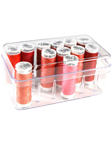 Box for 18 Gütermann thread spools