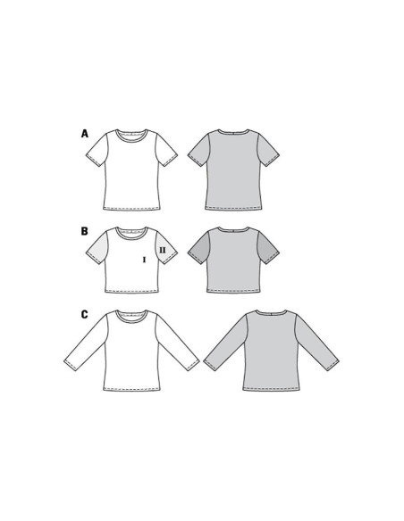 T-shirt Pattern - Burda 6010