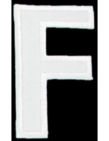 Iron-on patch letter F