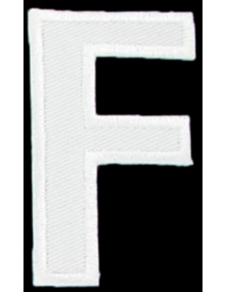 Iron-on patch letter F