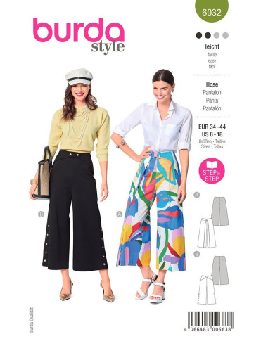 Pants pattern - Burda 6032