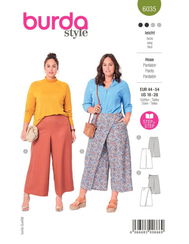 Pants pattern - Burda 6035