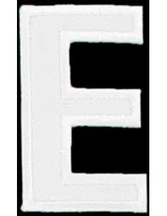 Iron-on patch letter E