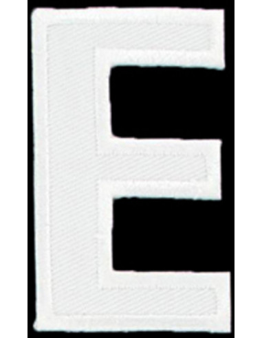 Iron-on patch letter E