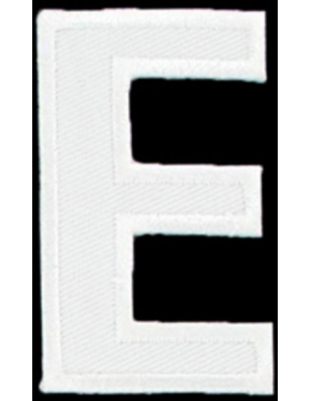 Iron-on patch letter E