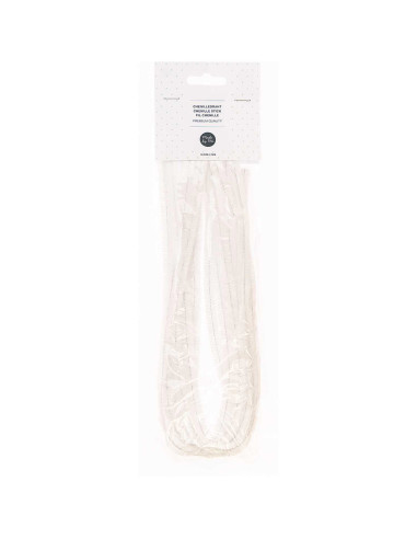 Chenille threads - White