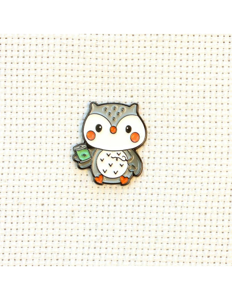Magnetic Needle Holder - Owl