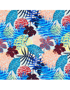 Lycra swimsuit fabric - Colorful tropical 2