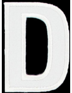 Iron-on patch letter D