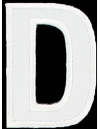 Iron-on patch letter D