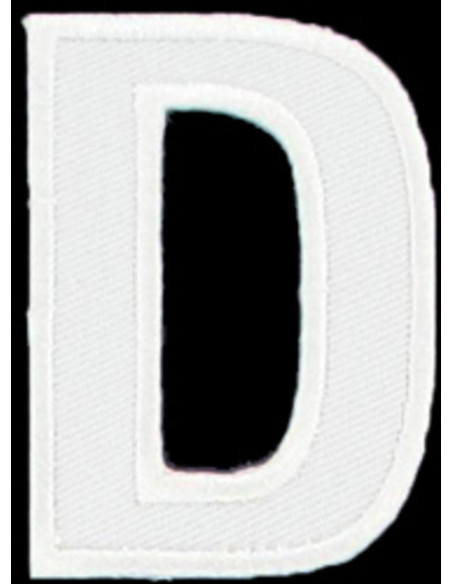 Iron-on patch letter D