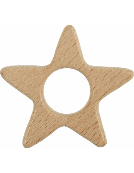 Wooden teething ring - Star