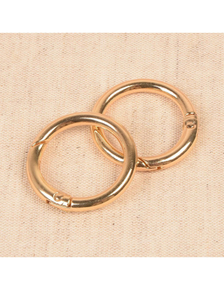 Set of 2 split rings for bags 33 mm - Gold