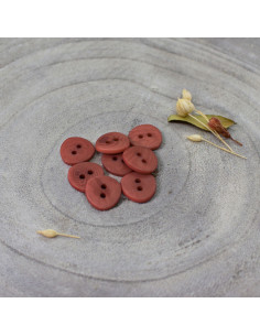 Corozo Button Jaipur - Chestnut