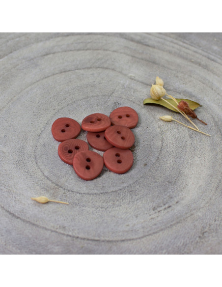 Corozo Button Jaipur - Chestnut