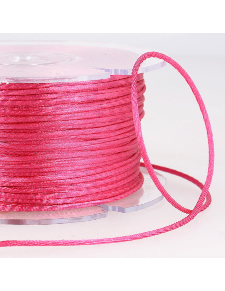 Rat tail cord - Fluorescent pink