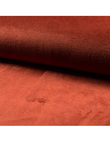 Cuddly plush fabric - Terracotta