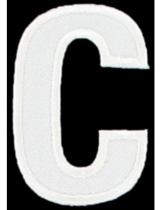 Iron-on patch letter C