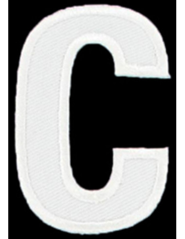 Iron-on patch letter C