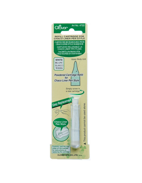 Refill cartridge for Chaco Liner Pen Clover chalk marker - White