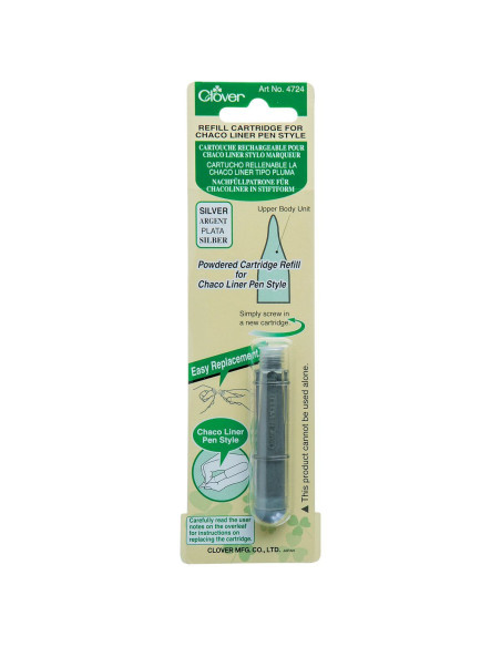 Refill cartridge for Chaco Liner Pen chalk marker by Clover - Gray