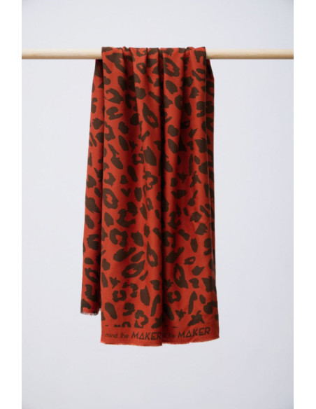 Viscose twill fabric - Urban Leo pumpkin