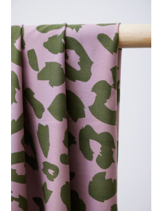 Viscose twill fabric - Urban Leo lilac 2