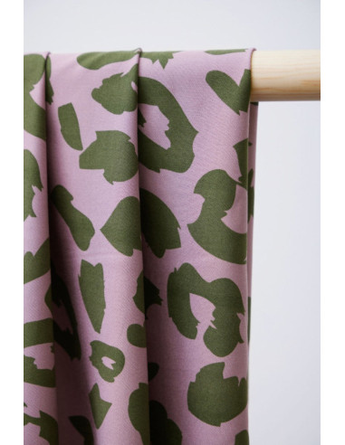 Viscose twill fabric - Urban Leo lilac