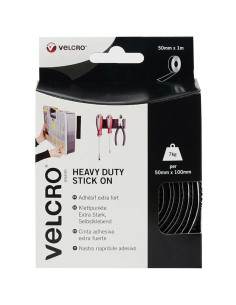VELCRO® Brand Extreme Adhesive Hook and Loop Tape 50mm x 1M Black