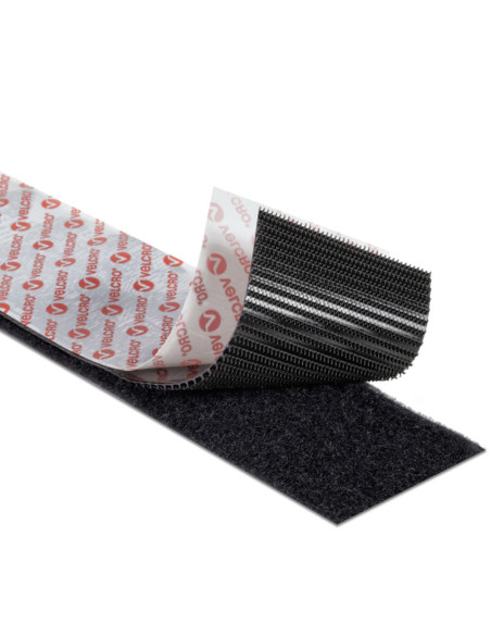 VELCRO® Brand Extreme Adhesive Hook and Loop Tape 50mm x 1M Black