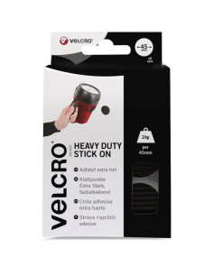 VELCRO® Brand Extreme Adhesive Hook and Loop Dots 45mm x 6 Black