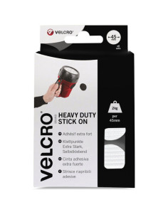 VELCRO® Brand Extreme Adhesive Hook and Loop Dots 45mm x 6 White