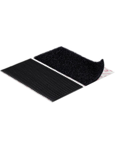 VELCRO® Brand Extreme Fasteners Adhesive Hook and Loop Strips 50mm x 100mm x 2 Black