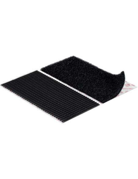 VELCRO® Brand Extreme Fasteners Adhesive Hook and Loop Strips 50mm x 100mm x 2 Black