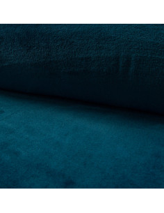 Cuddly plush fabric - Petrol blue