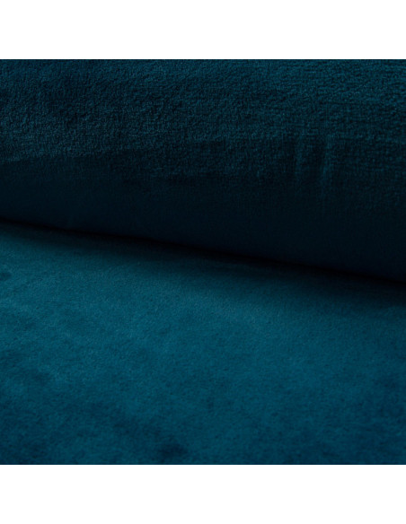 Cuddly plush fabric - Petrol blue
