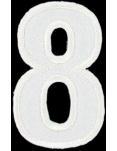 Iron-on patch number 8