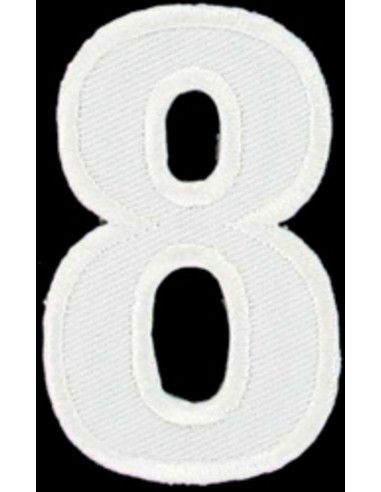 Iron-on patch number 8