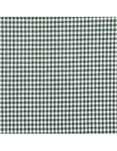 Large checkered Vichy fabric - Bottle green 2