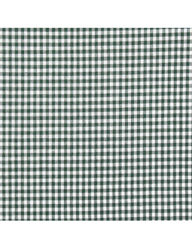 Large checkered Vichy fabric - Bottle green