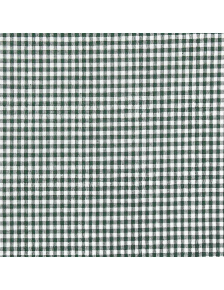 Large checkered Vichy fabric - Bottle green