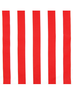 Deck chair fabric - White and red 2