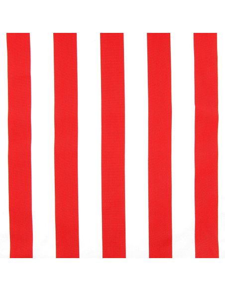 Deck chair fabric - White and red