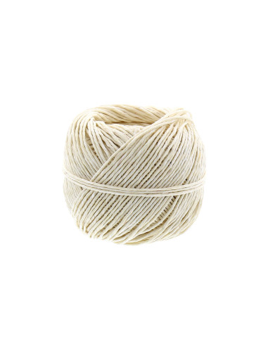 50-gram ball of string for stitching - White linen
