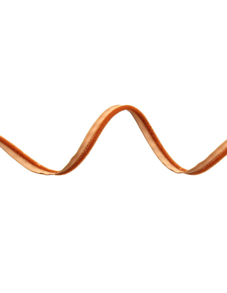 Velvet clothing piping - Rust