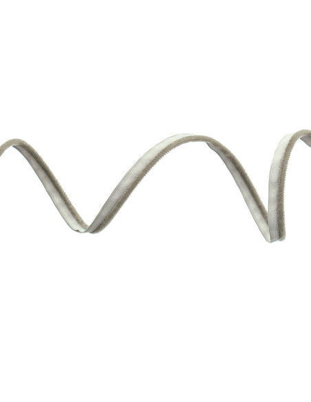 Velvet clothing piping - Taupe