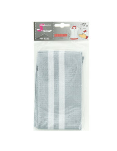 Ribbed cuffs and waistband - Gray with silver stripes 2